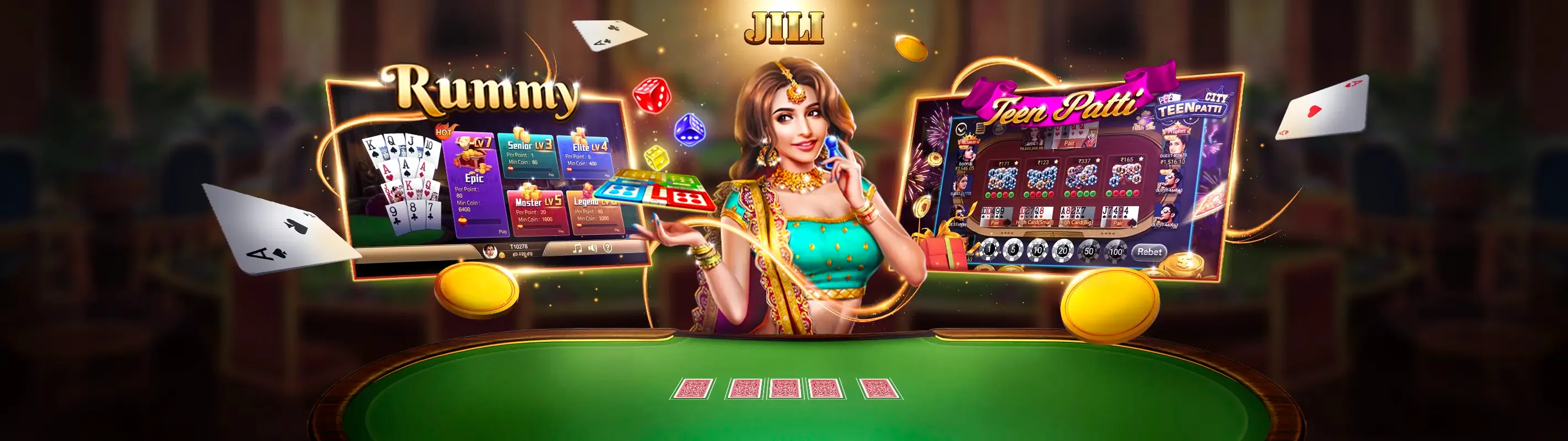 Sảnh Casino Trực tiếp Sbobet với bàn chơi và người chia bài chuyên nghiệp